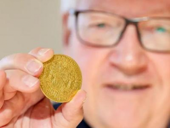 Գերմանիայում աճուրդում Եղիսաբեթ I-ի պատկերով ոսկե մետաղադրամը 700 000 եվրոյով է վաճառվել
